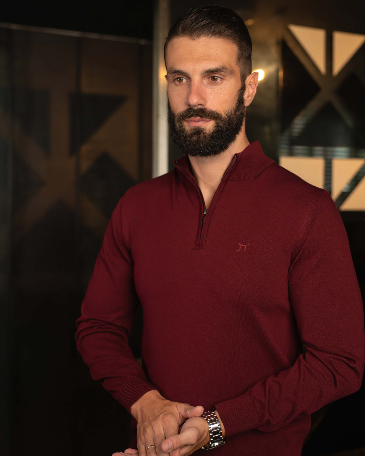 LAZARE™ CLASSIC HALF ZIP - CABERNET