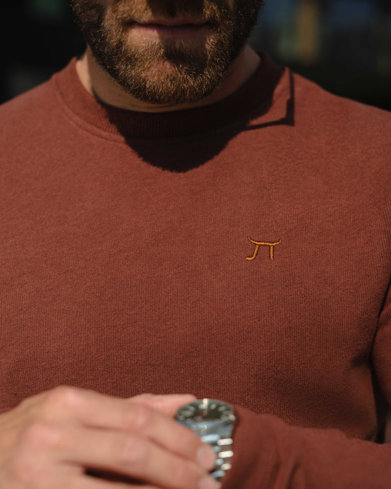 LAZARE™ DOUBLE CLASSIC SWEATSHIRT - BRICK