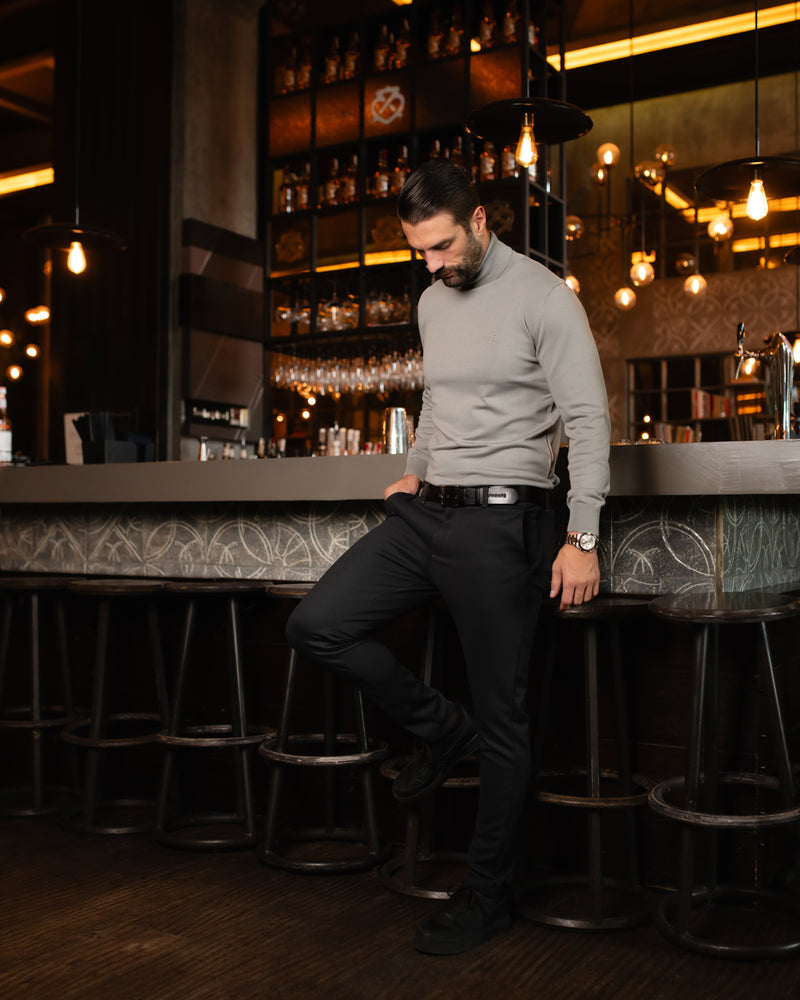 LAZARE™ CLASSIC ROLLNECK - METAL GREY