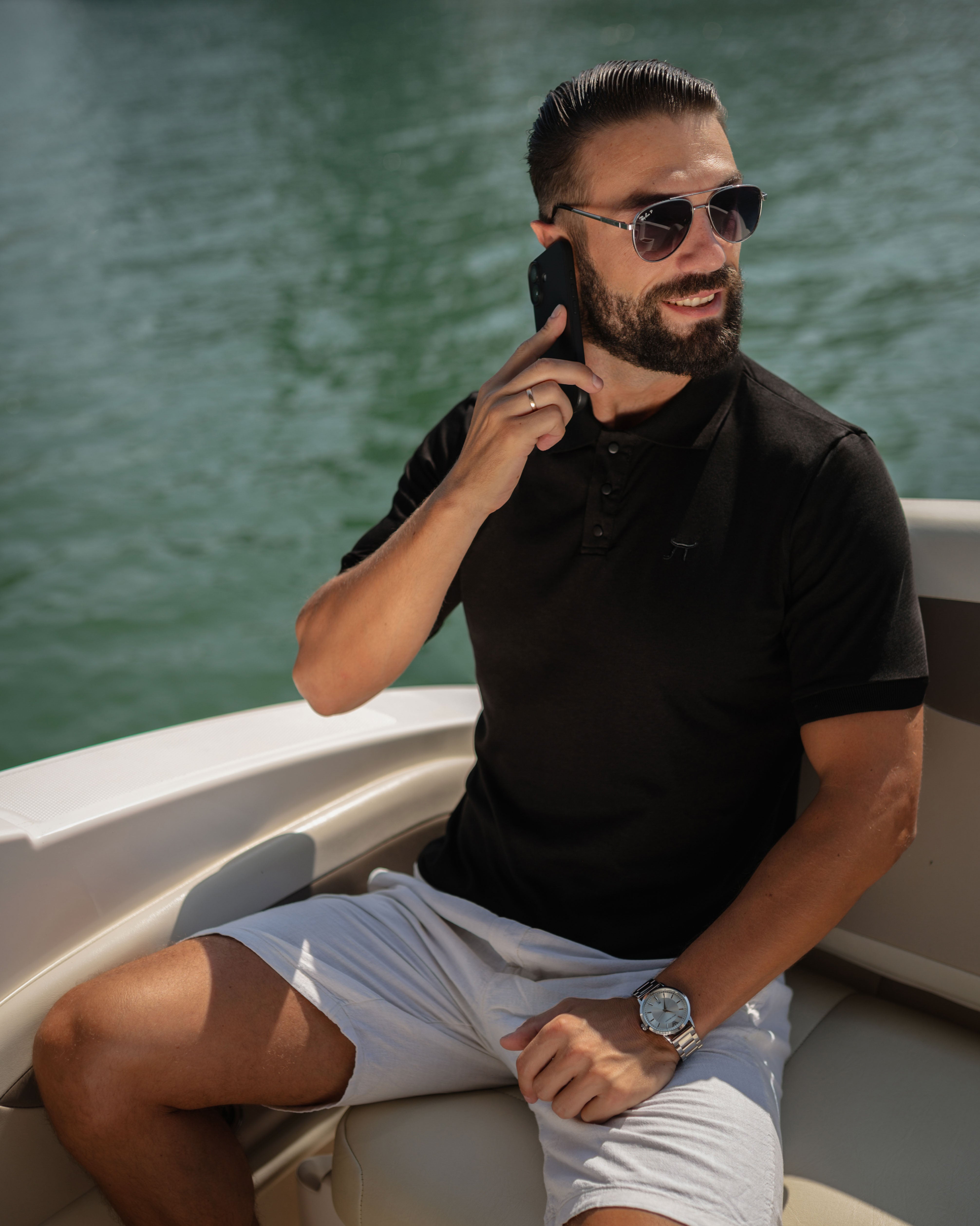 LAZARE™ FORMELL POLO - BLACK