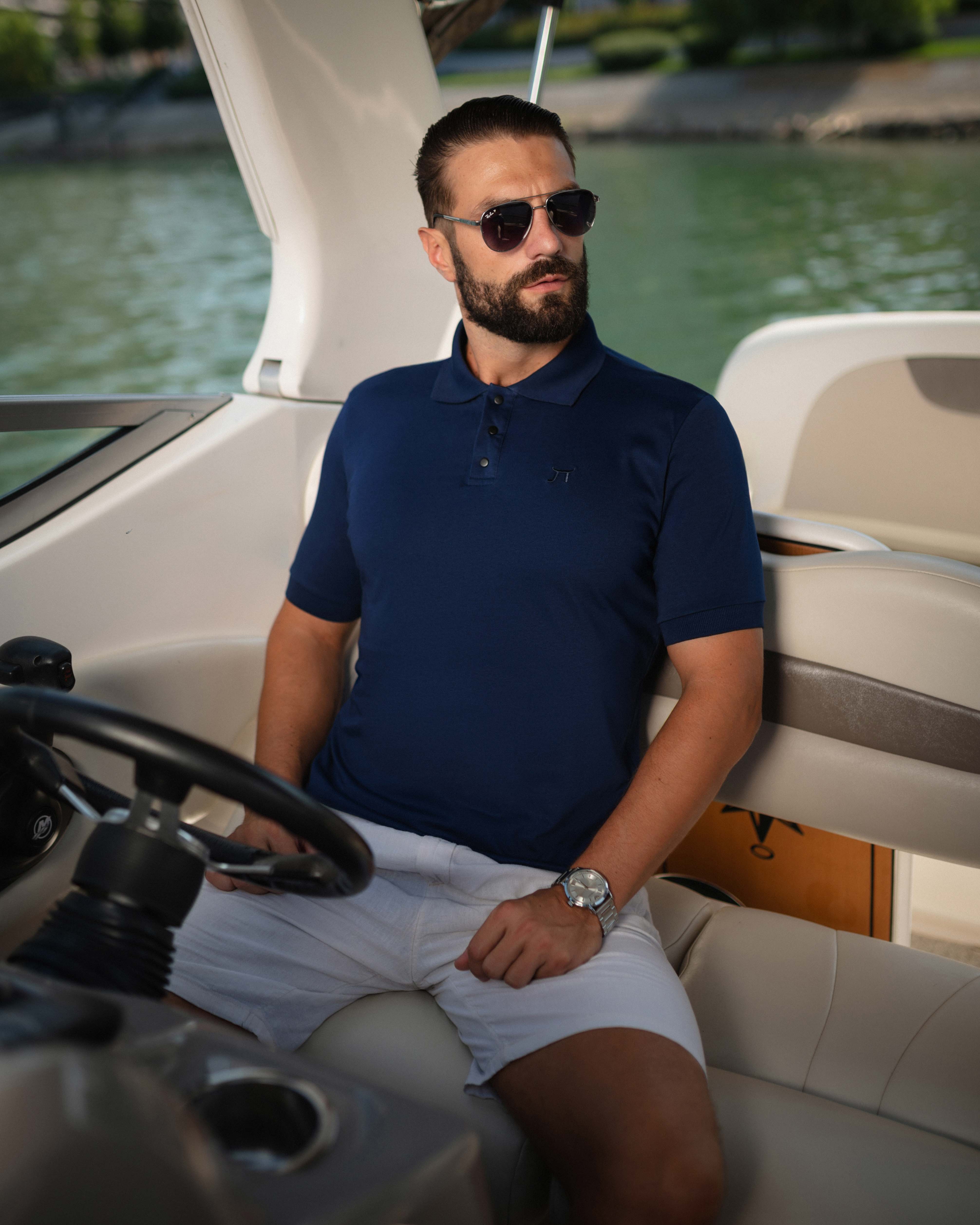 LAZARE™ FORMELL POLO - OCEAN NIGHT BLUE