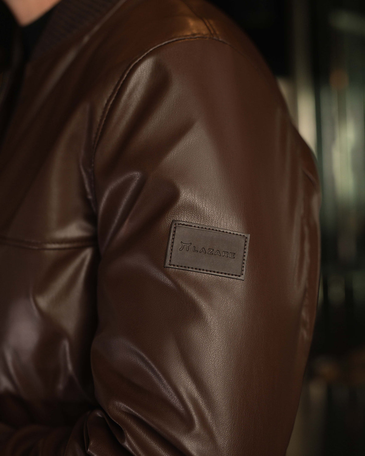 LAZARE™ MARASH LEATHER JACKET - BROWN