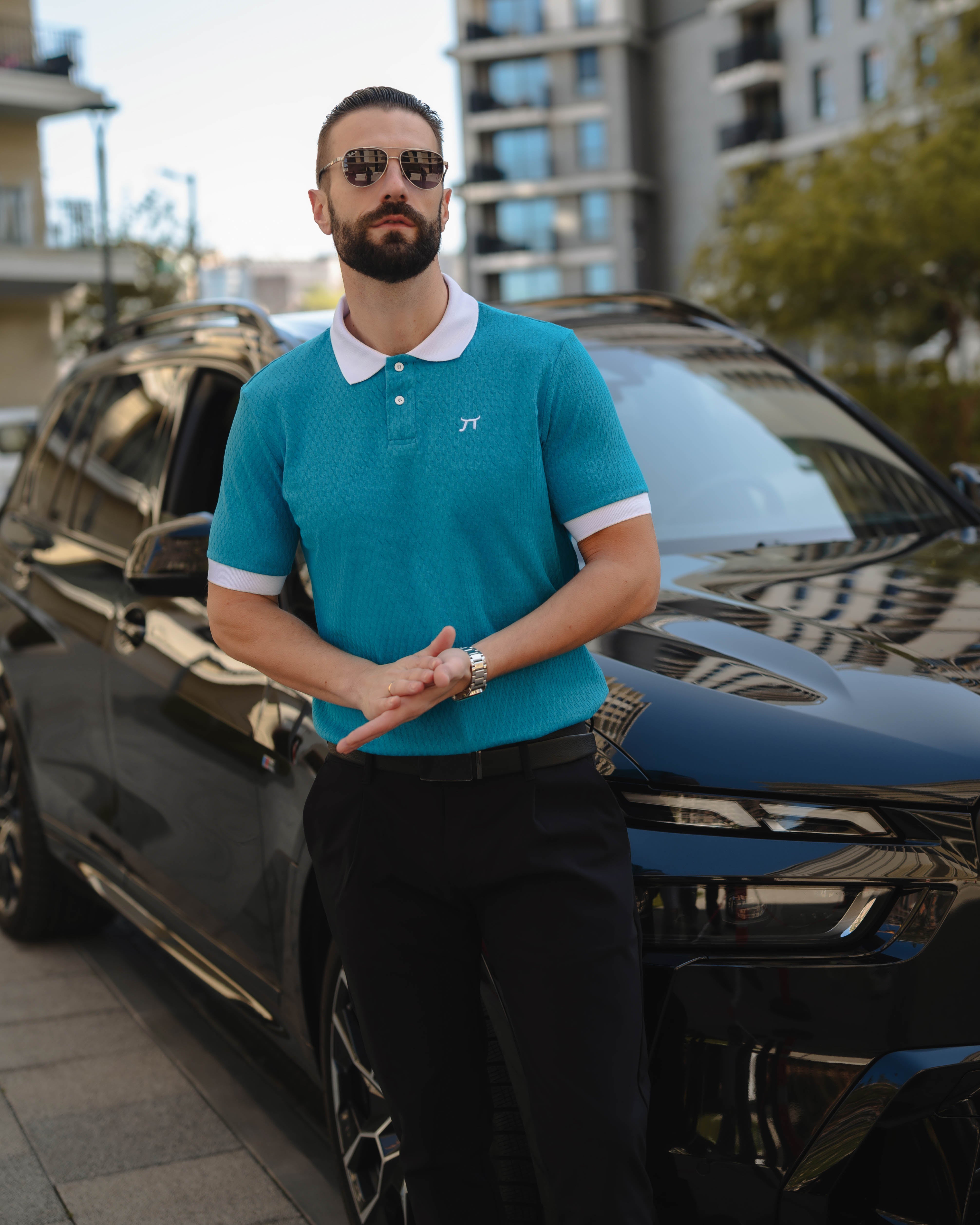 LAZARE™ POLO DIAMOND - AQUA BLUE