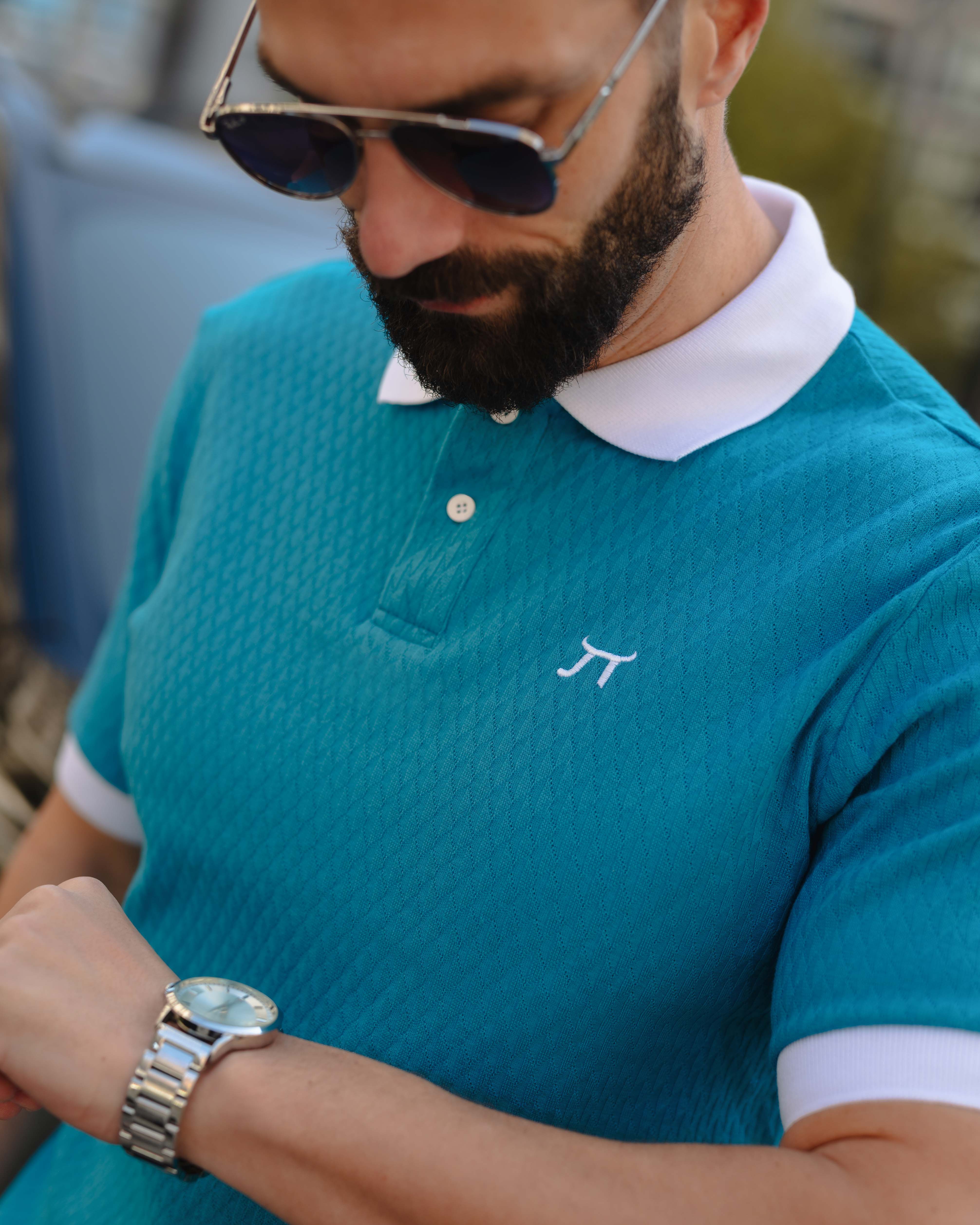 LAZARE™ POLO DIAMOND - AQUA BLUE