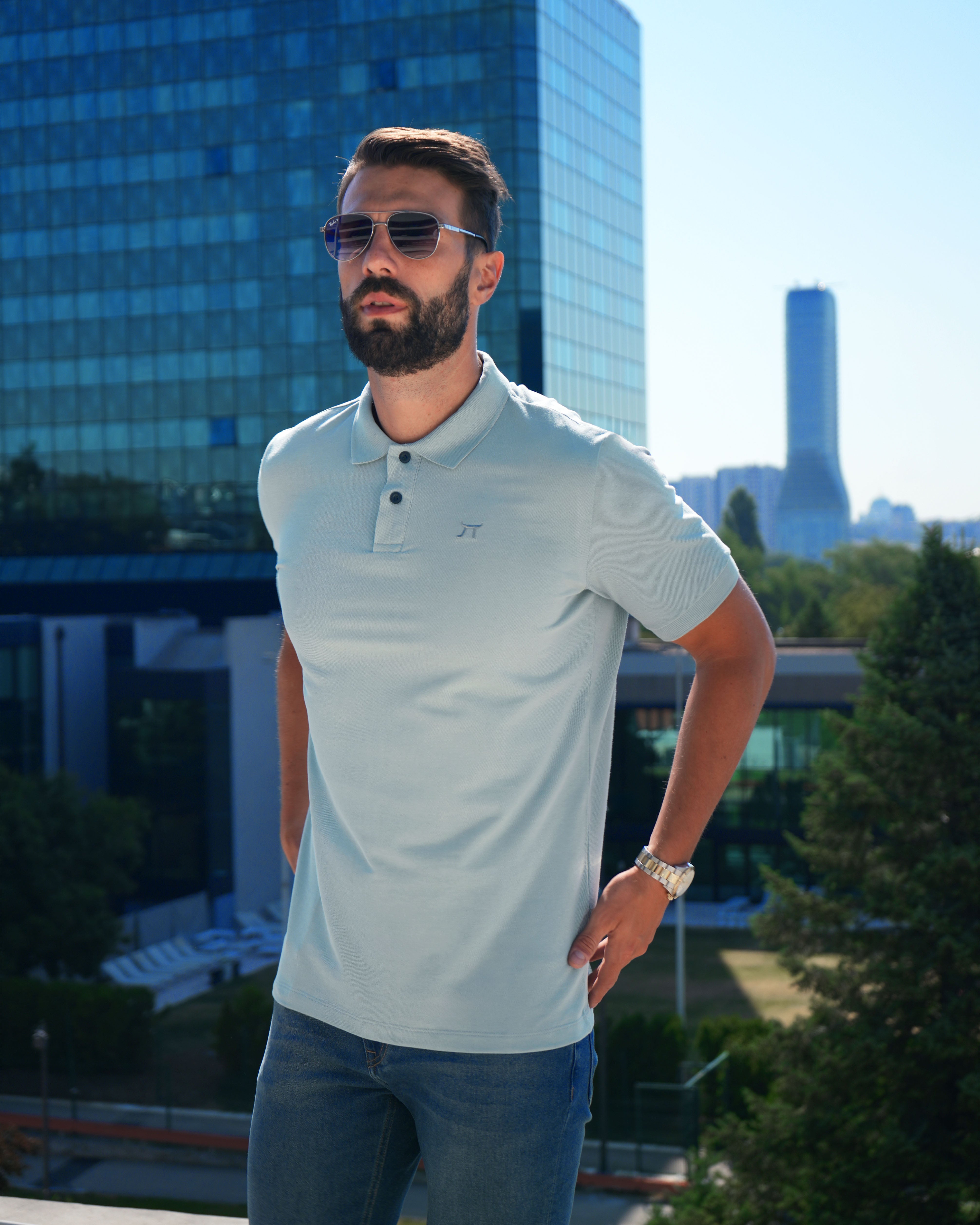 LAZARE™ POLO - SILVER BLUE