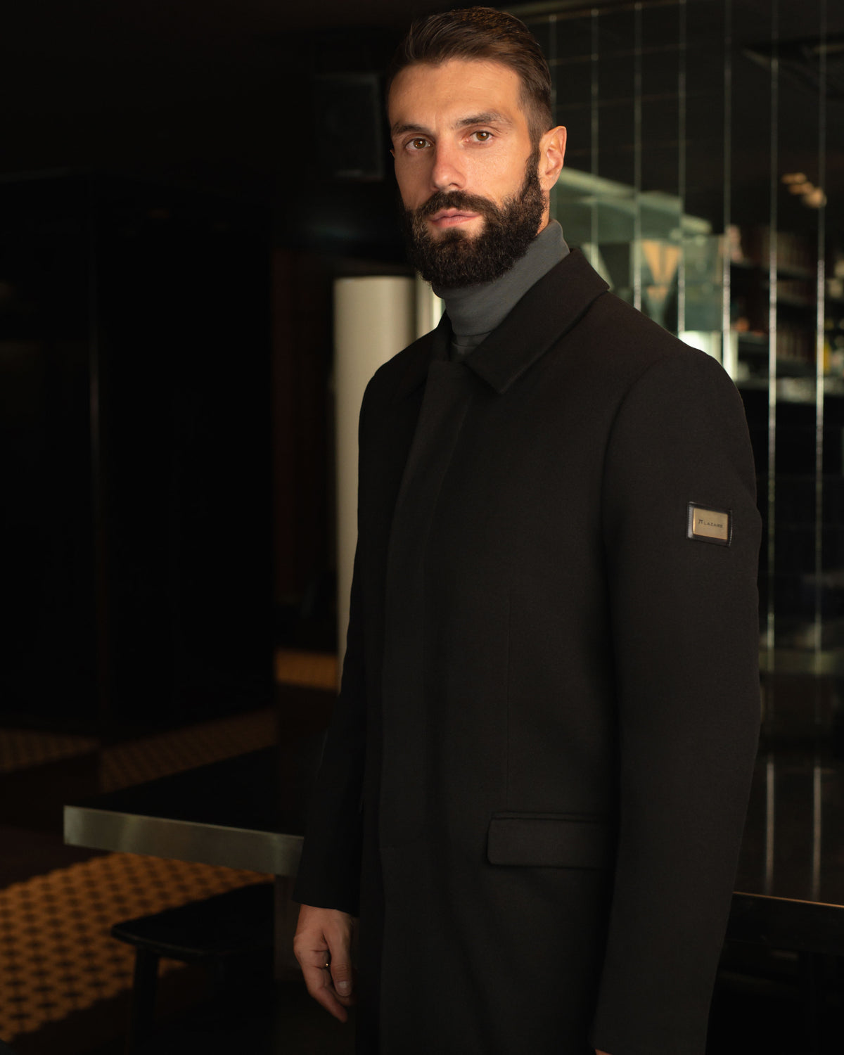 LAZARE™ REGENT COAT - BLACK