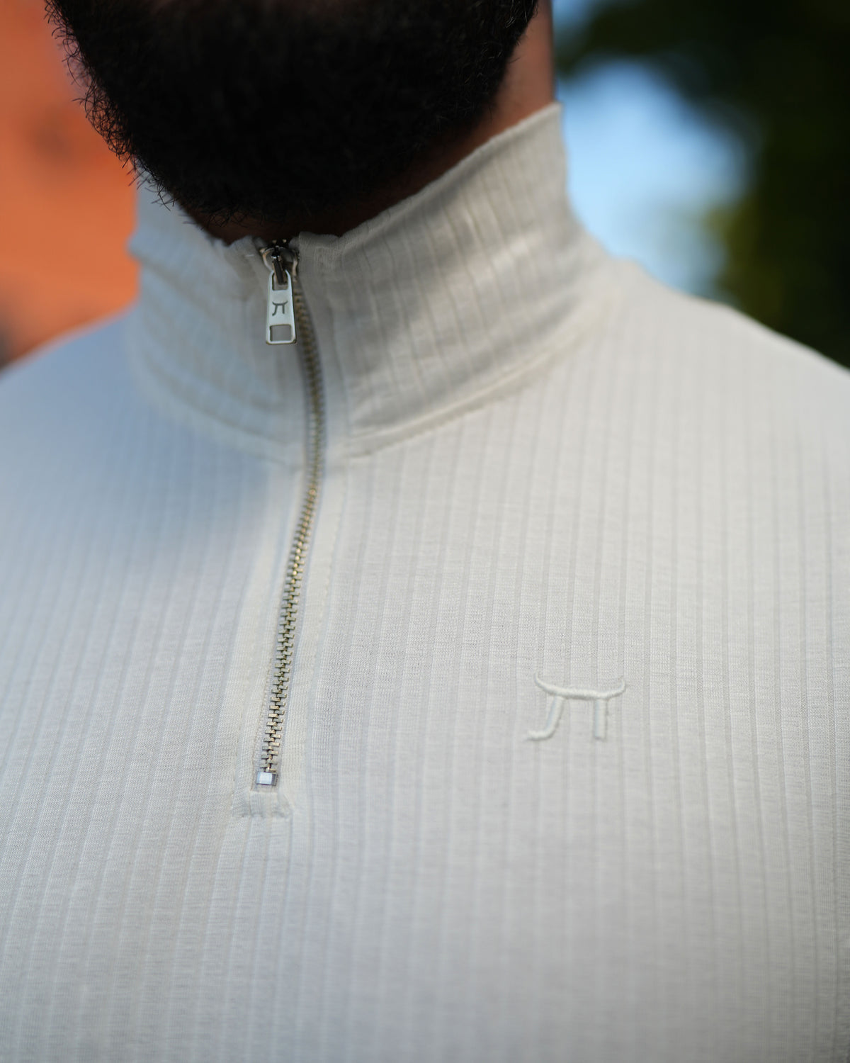 LAZARE™ APOLLO LINES ROLLZIP T-SHIRT - WHITE