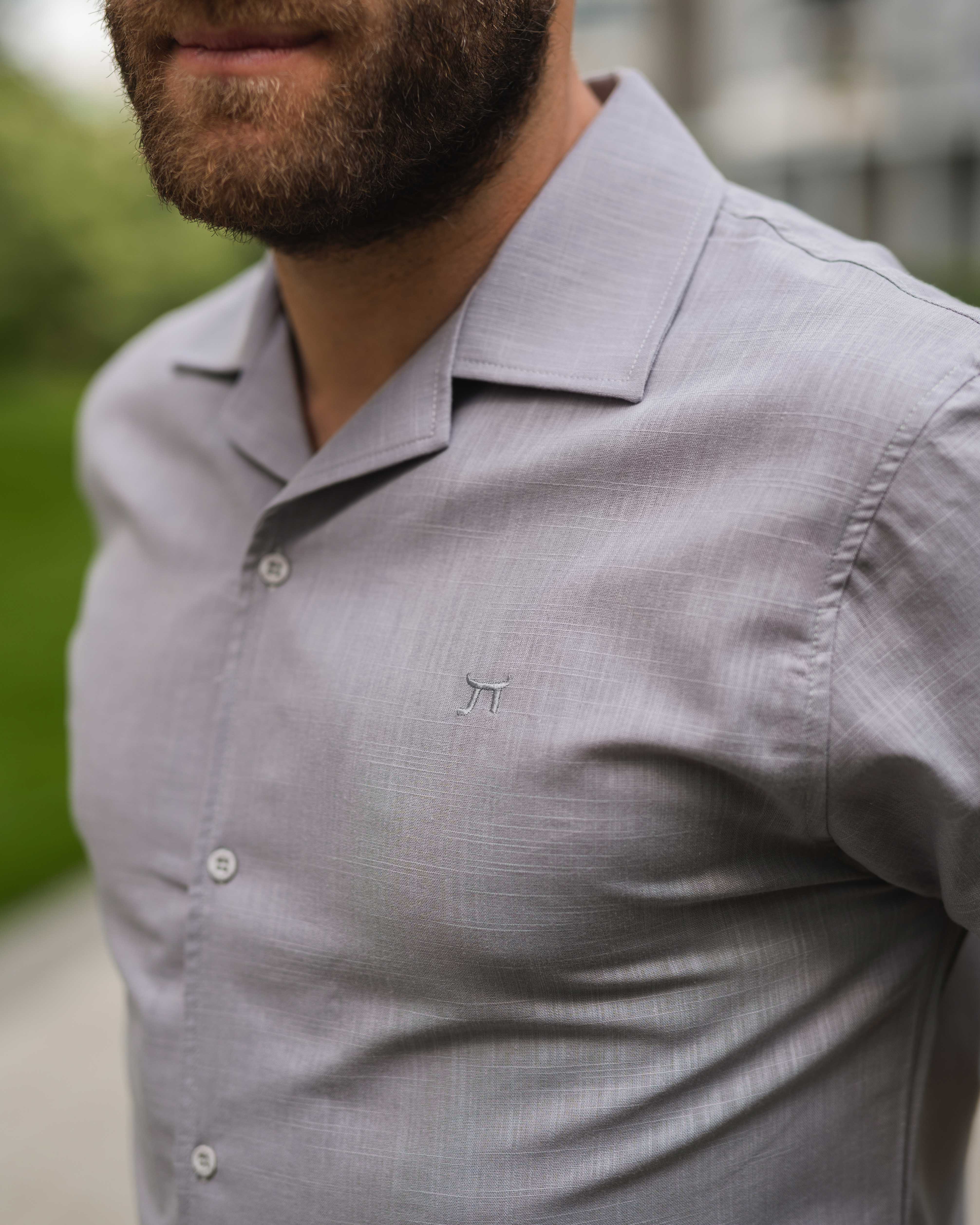 LAZARE™ SUMMER COTTON SHIRT - GREY