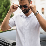 LAZARE™ SUMMER COTTON SHIRT - WHITE