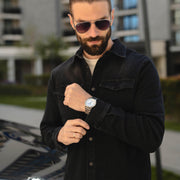 LAZARE™ TEXAS OVERSHIRT - MAT BLACK