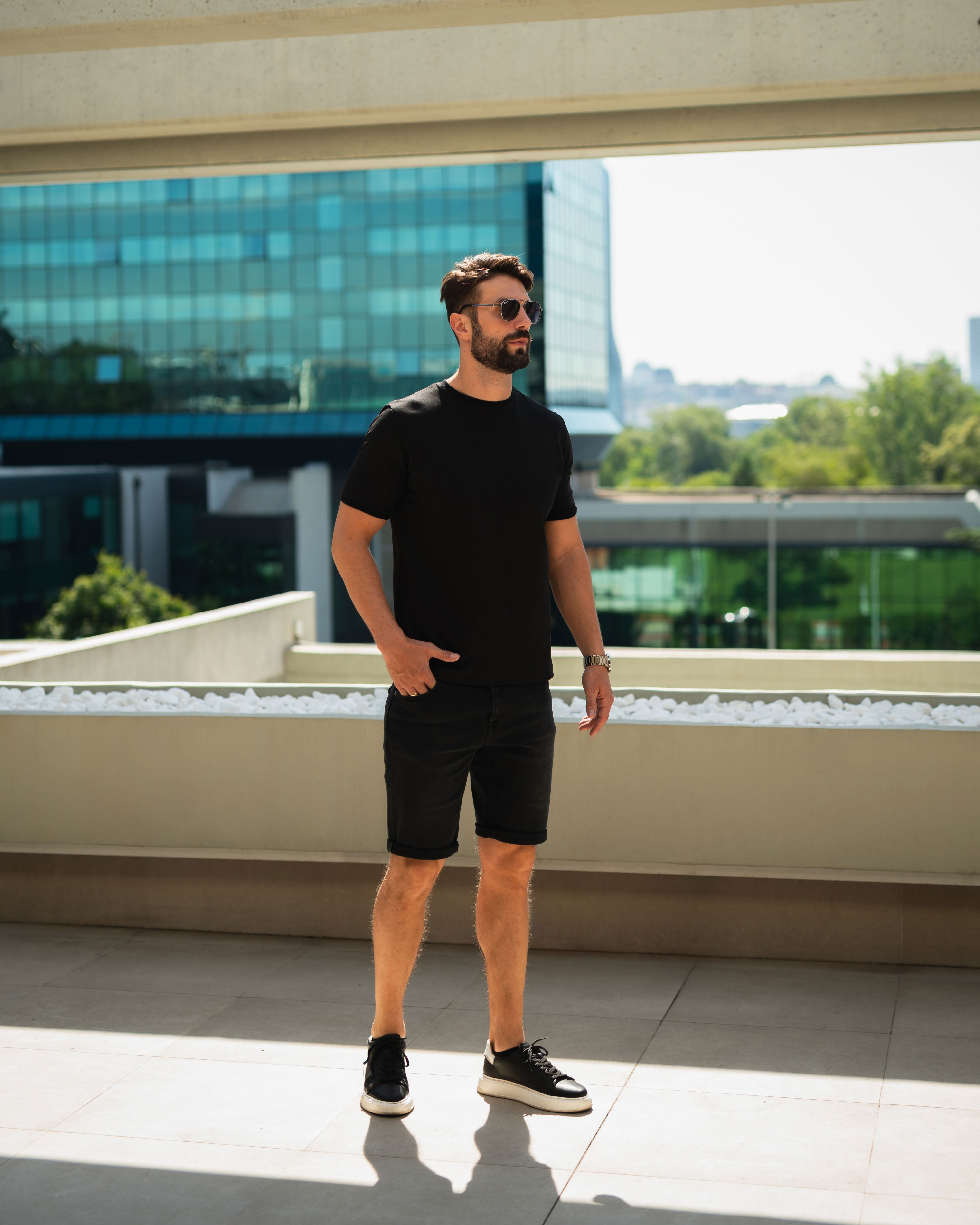 LAZARE™ CLASSIC BERMUDE - MAT BLACK