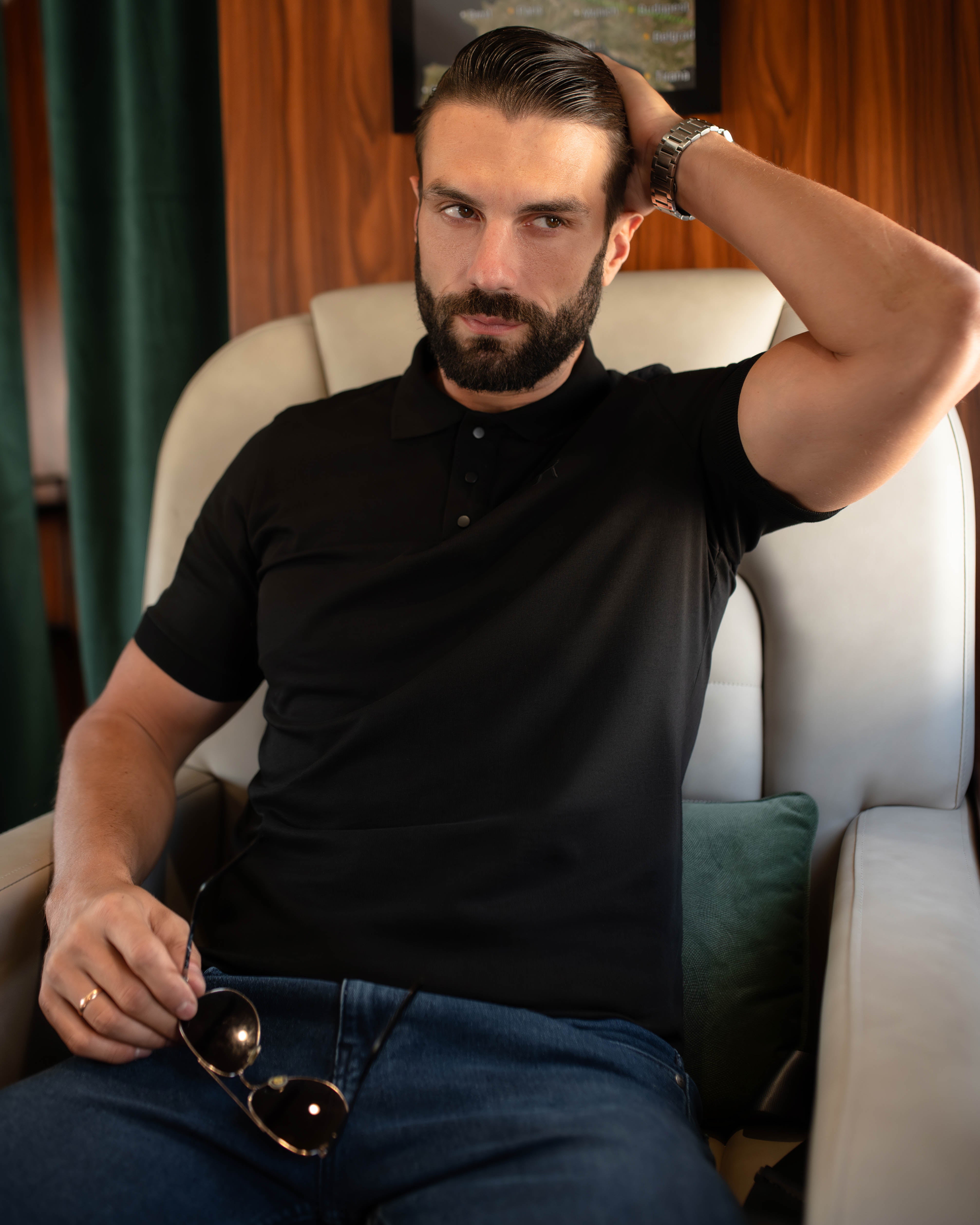 LAZARE™ FORMELL POLO - BLACK