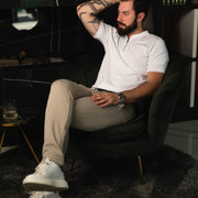 LAZARE™ EXECUTIVE FIT PANTS - BEIGE-GREY