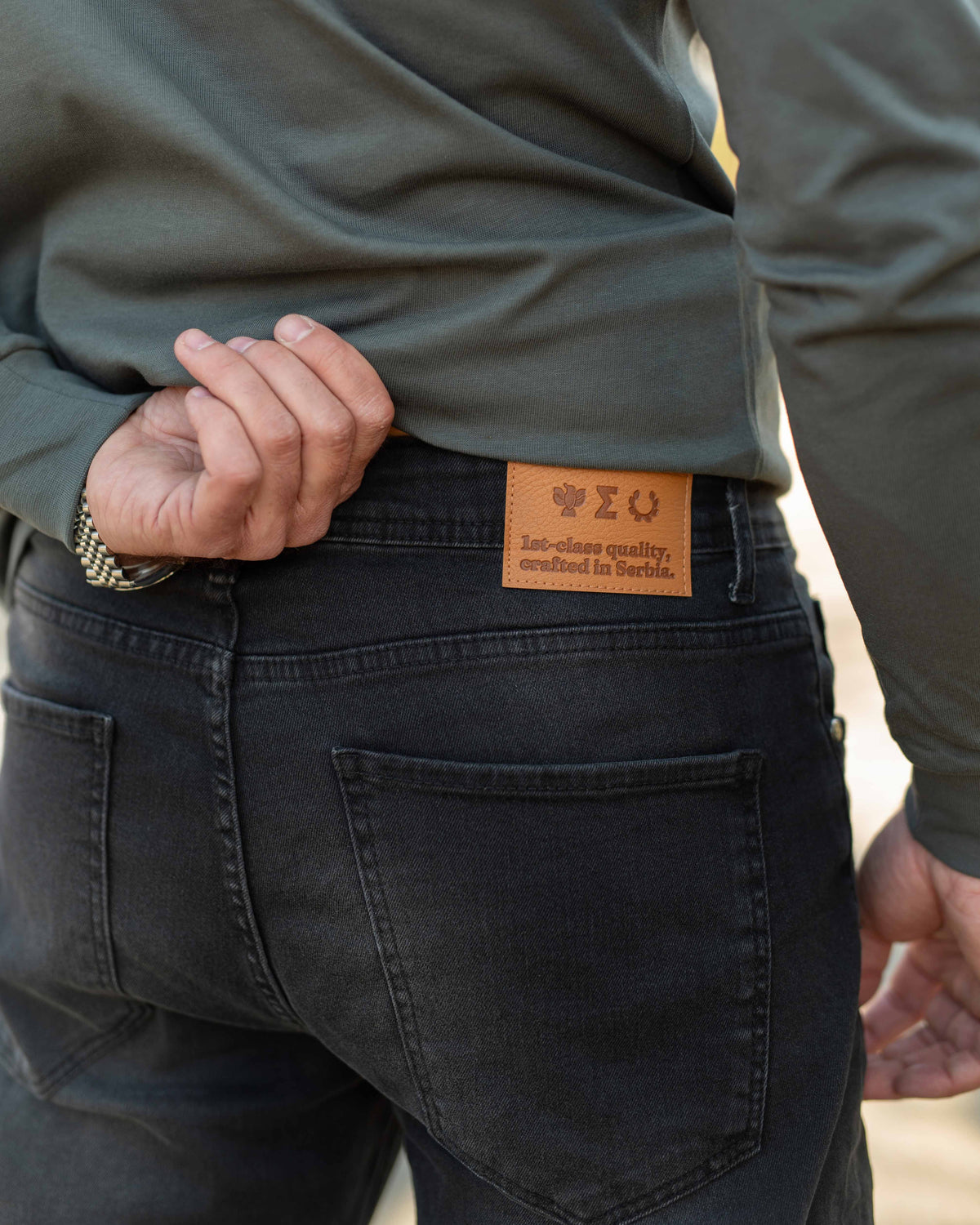 LAZARE™ URBAN CLASSIC JEANS - MAT BLACK