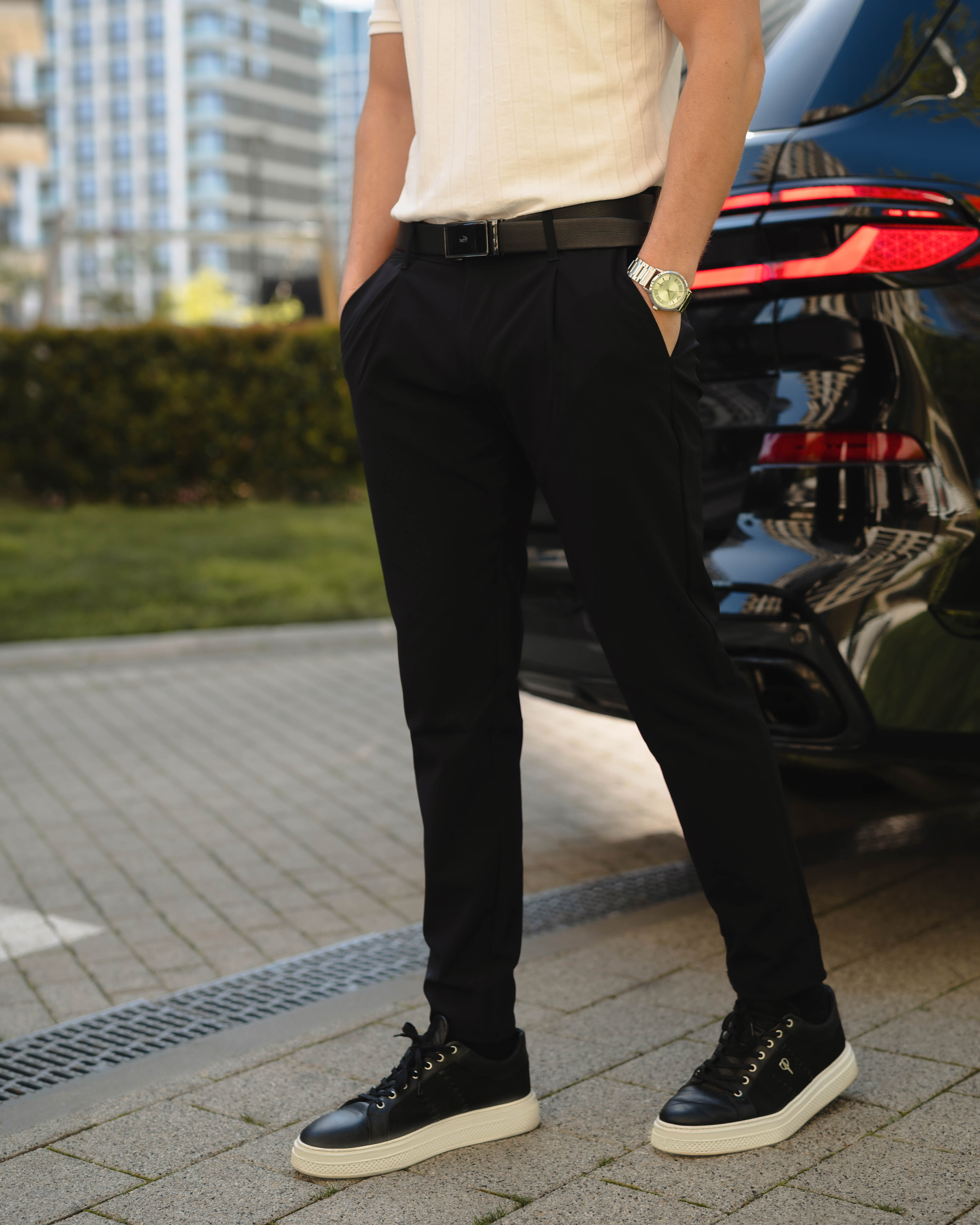 LAZARE™ BELGIAN STRETCH PANTS - BLACK