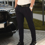 LAZARE™ BELGIAN STRETCH PANTS - OCEAN NIGHT BLUE