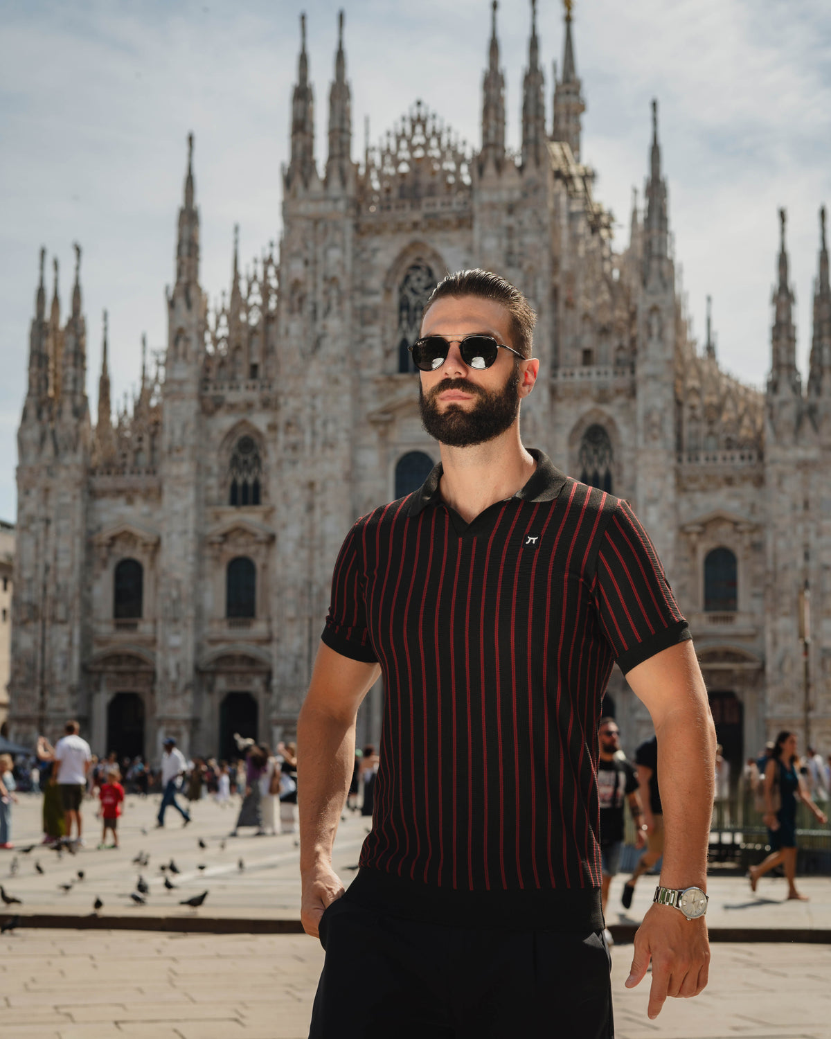 LAZARE™ CAPTAIN POLO - BURGUNDY