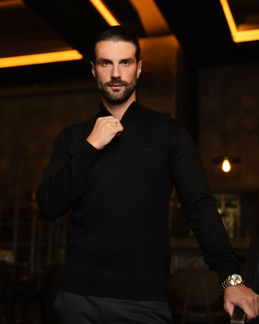 LAZARE™ CLASSIC HALF ZIP - BLACK