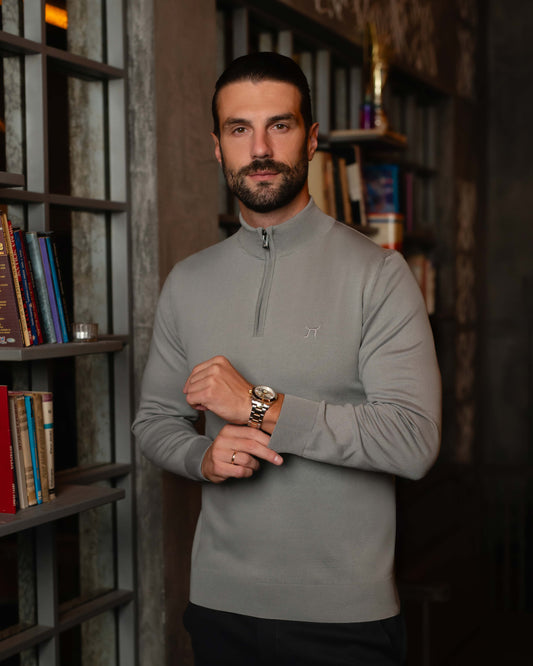 LAZARE™ CLASSIC HALF ZIP - METAL GREY