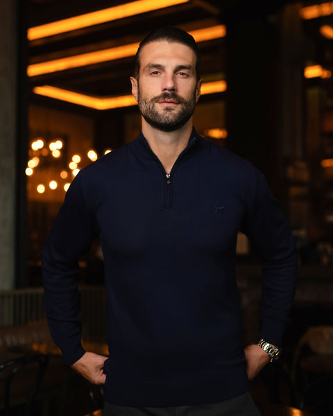LAZARE™ CLASSIC HALF ZIP - OCEAN NIGHT