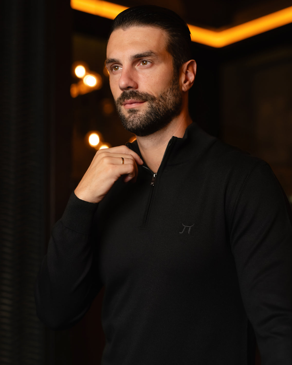 LAZARE™ CLASSIC HALF ZIP - BLACK