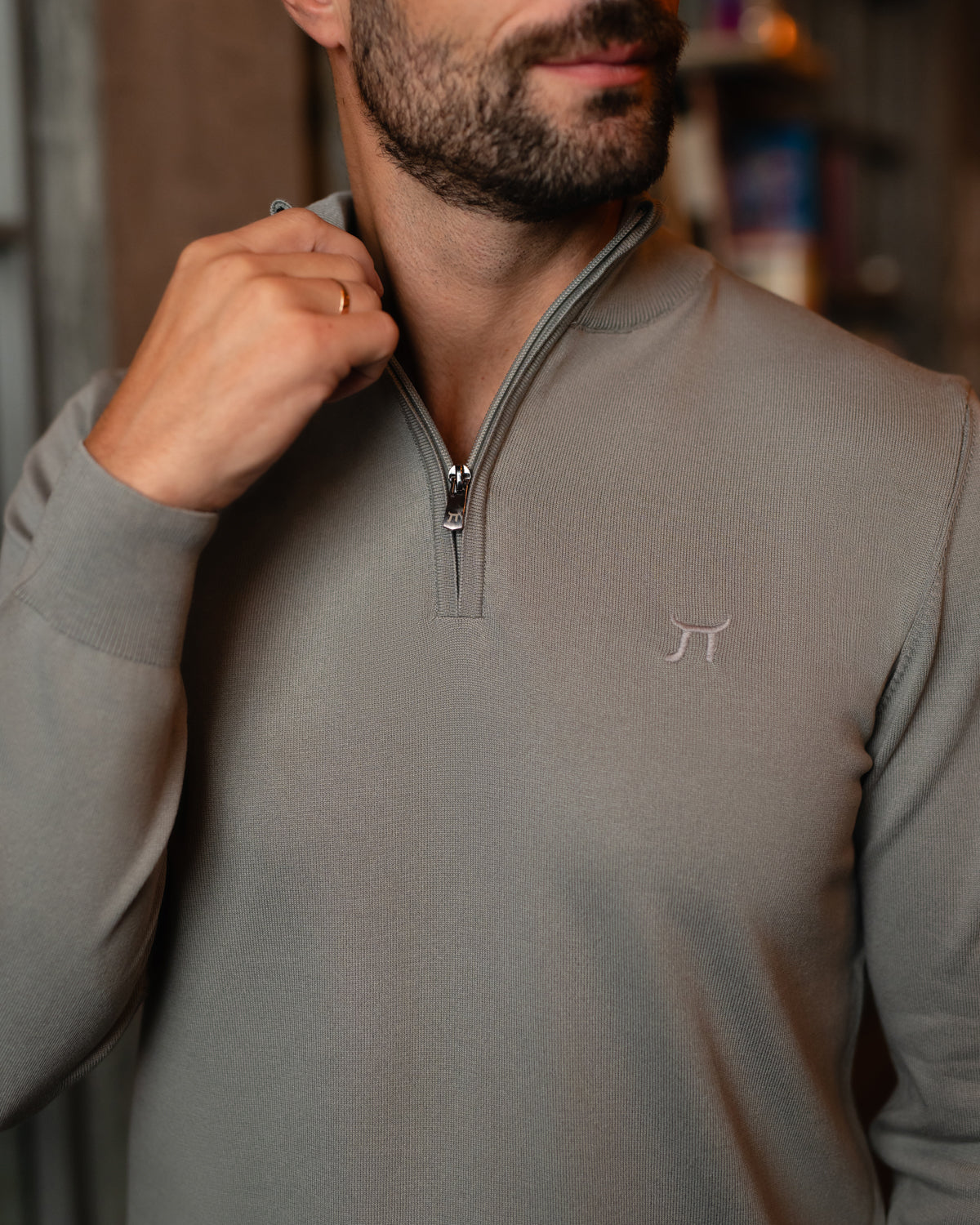 LAZARE™ CLASSIC HALF ZIP - METAL GREY