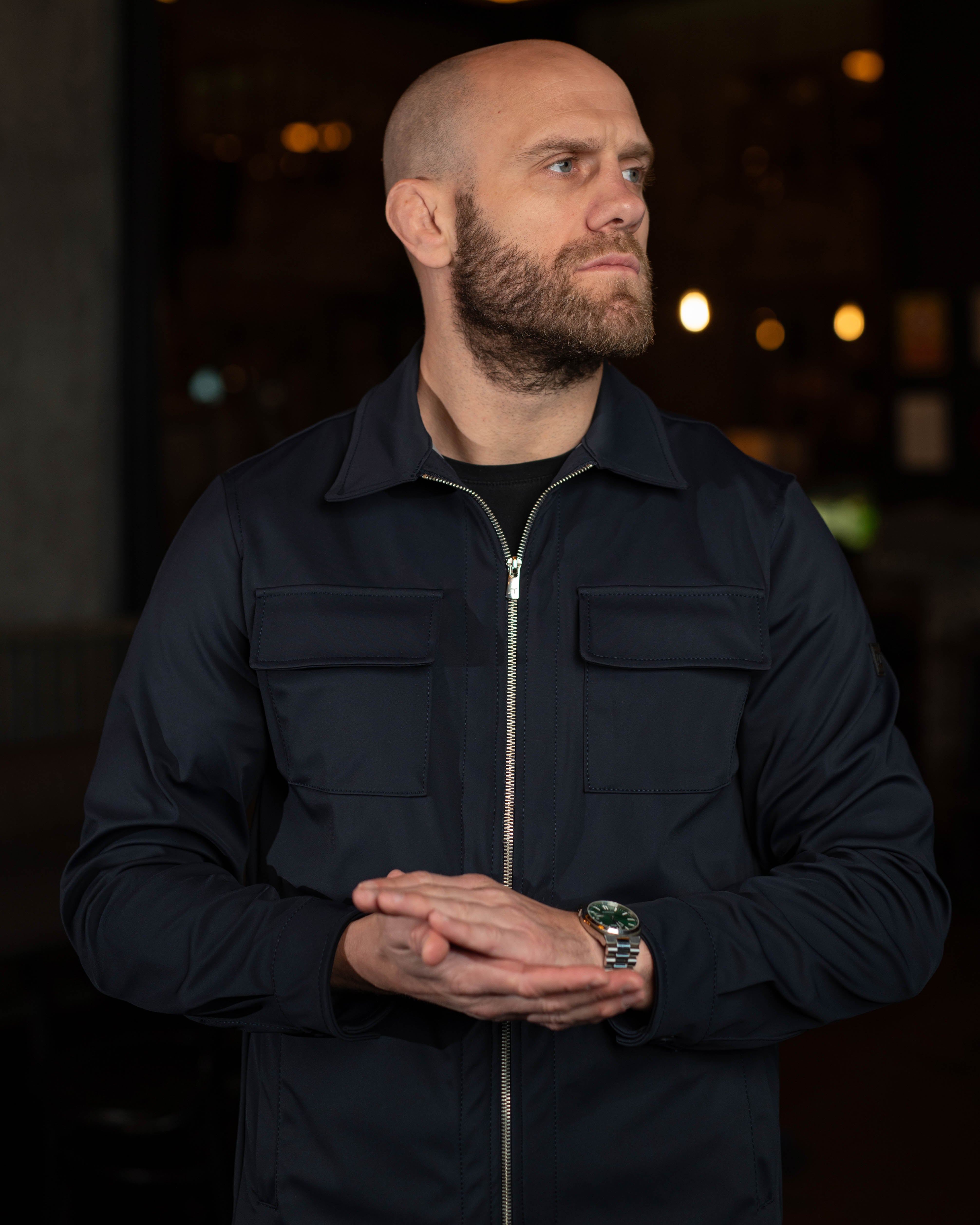 LAZARE™ COMANDANTE JACKET - MIDNIGHT BLUE