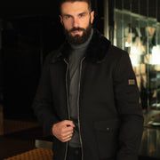LAZARE™ EVEREST FUR JACKET - BLACK
