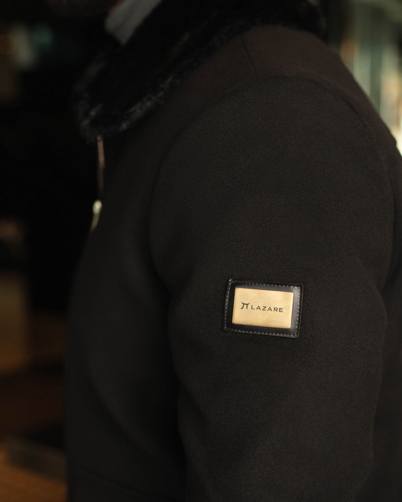 LAZARE™ EVEREST FUR JACKET - BLACK