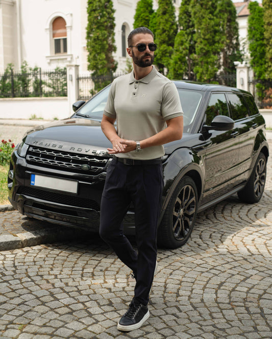 LAZARE™ FORMELL POLO - FOG GREY