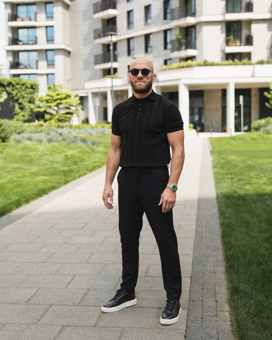 LAZARE™ ITALIANO CLASSIC PANTS - BLACK