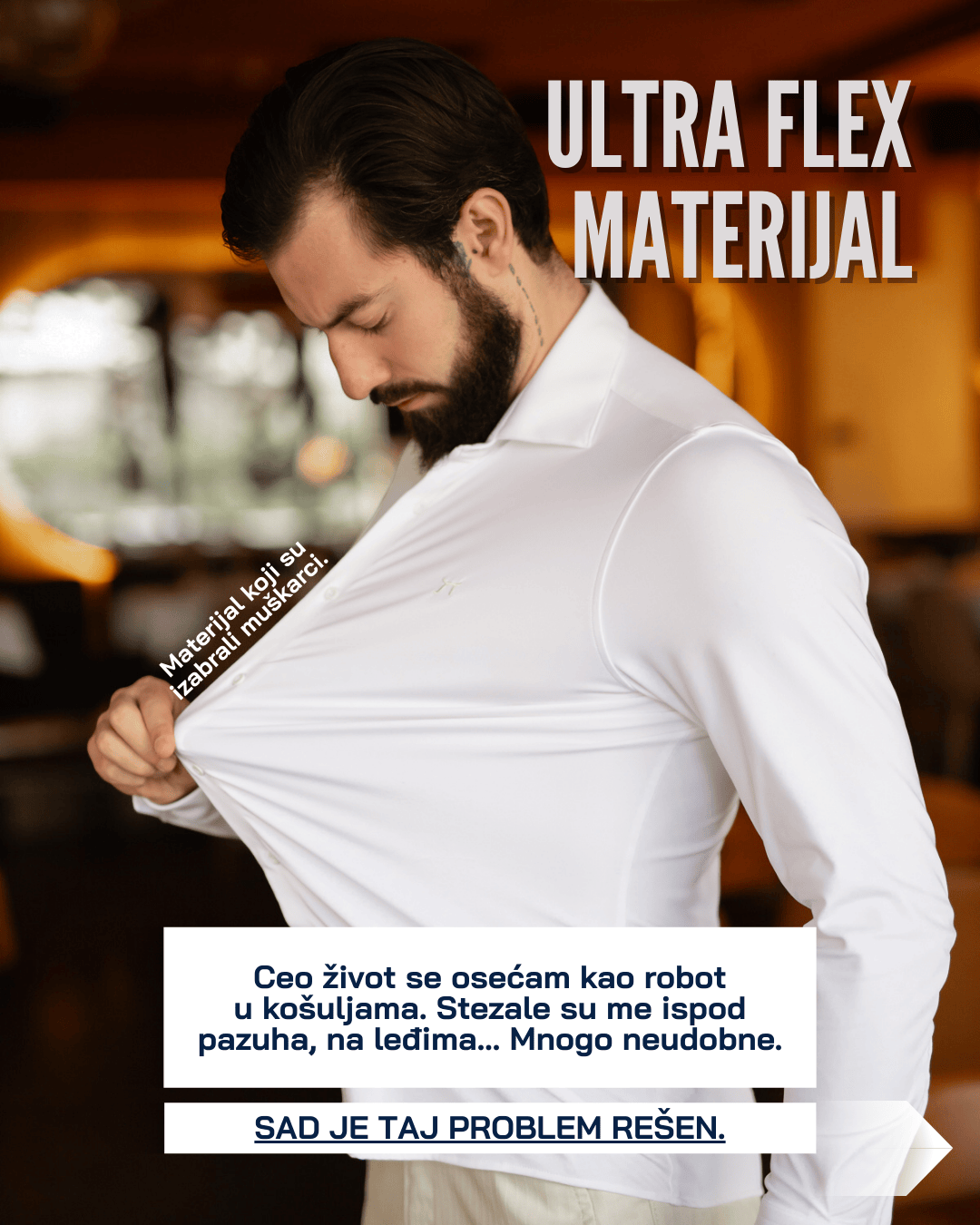 LAZARE™ ULTRAFLEX KOŠULJA - WHITE