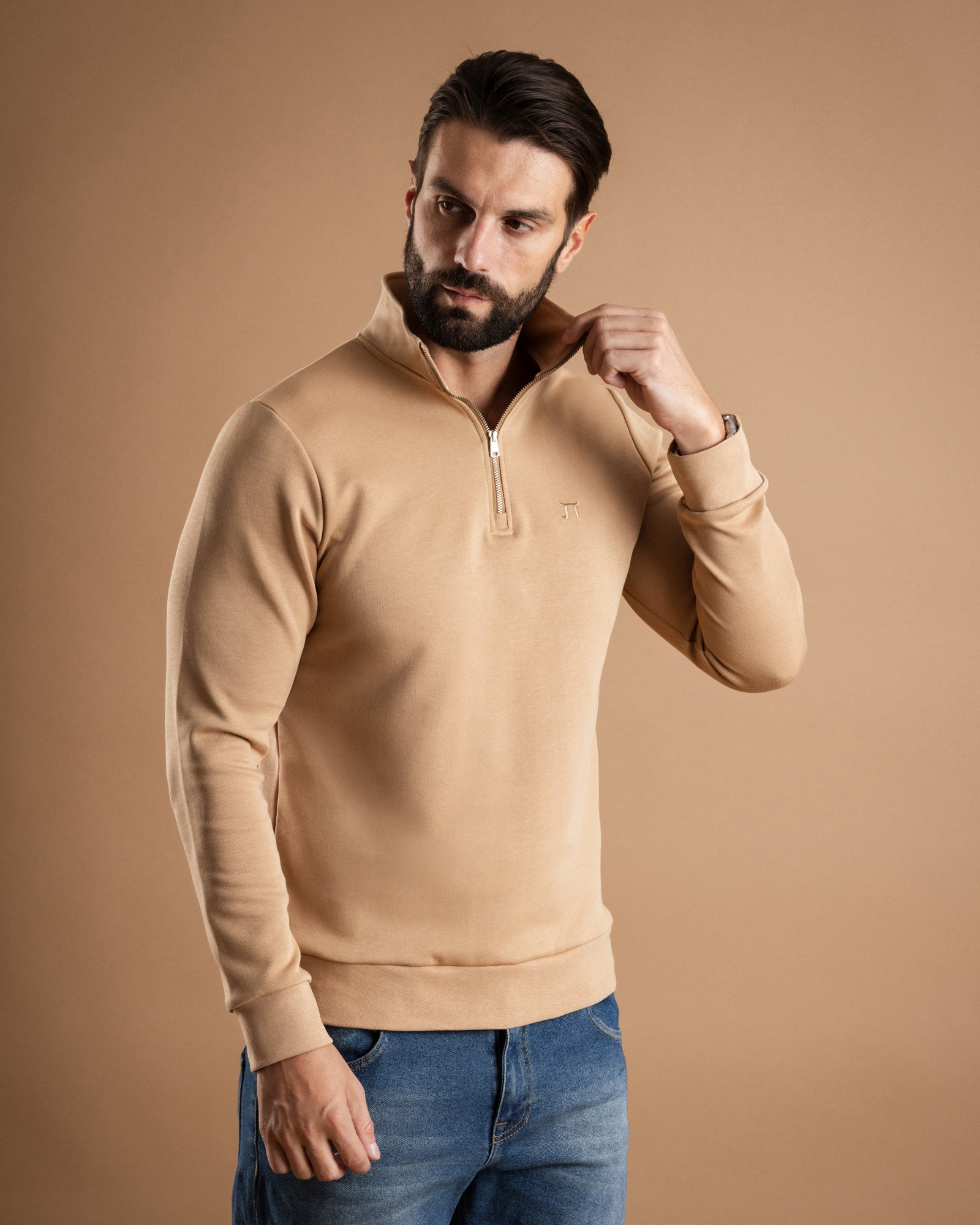 LAZARE™ RICHMOOD QUARTER-ZIP - DESERT PEACH