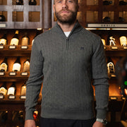 LAZARE™ OXFORD KNIT SWEATER - GREY