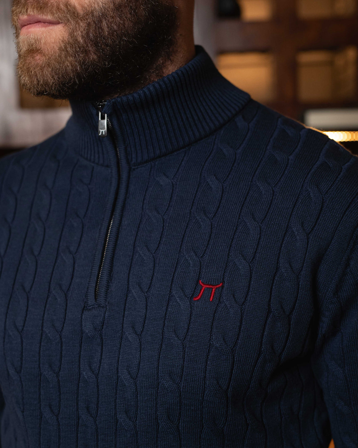 LAZARE™ OXFORD KNIT SWEATER - OCEAN NIGHT