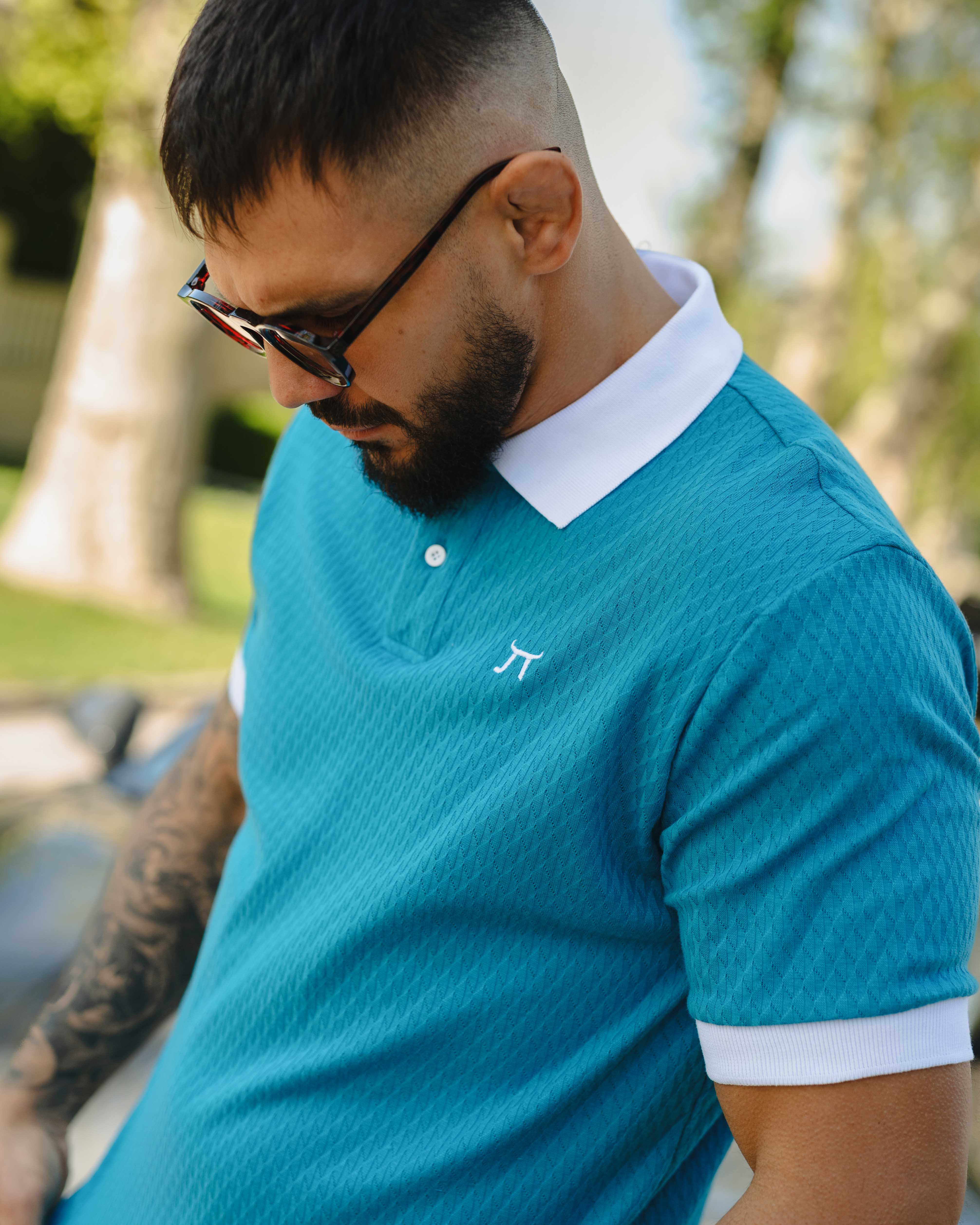 LAZARE™ POLO DIAMOND - AQUA BLUE