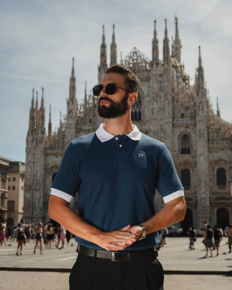 LAZARE™ POLO DIAMOND - MARINE BLUE