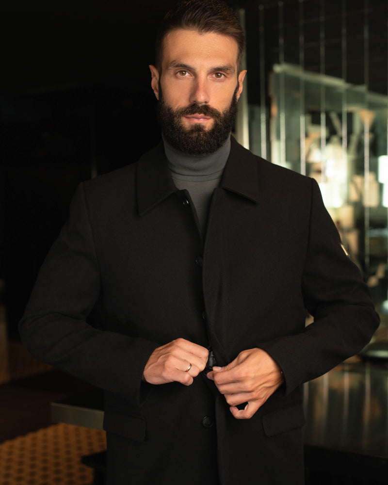 LAZARE™ REGENT COAT - BLACK