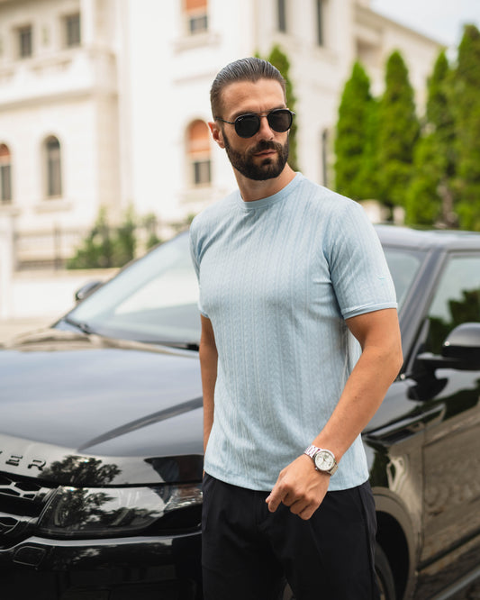 LAZARE™ SANTORINI T-SHIRT - COLD BLUE