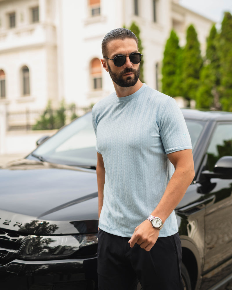 LAZARE™ SANTORINI T-SHIRT - COLD BLUE