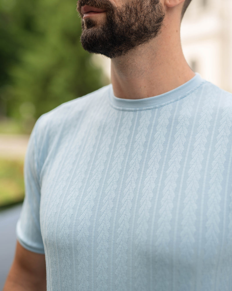 LAZARE™ SANTORINI T-SHIRT - COLD BLUE