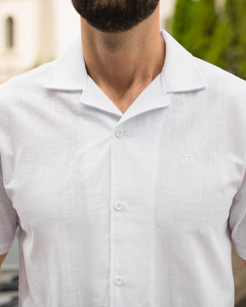 LAZARE™ SUMMER COTTON SHIRT - WHITE