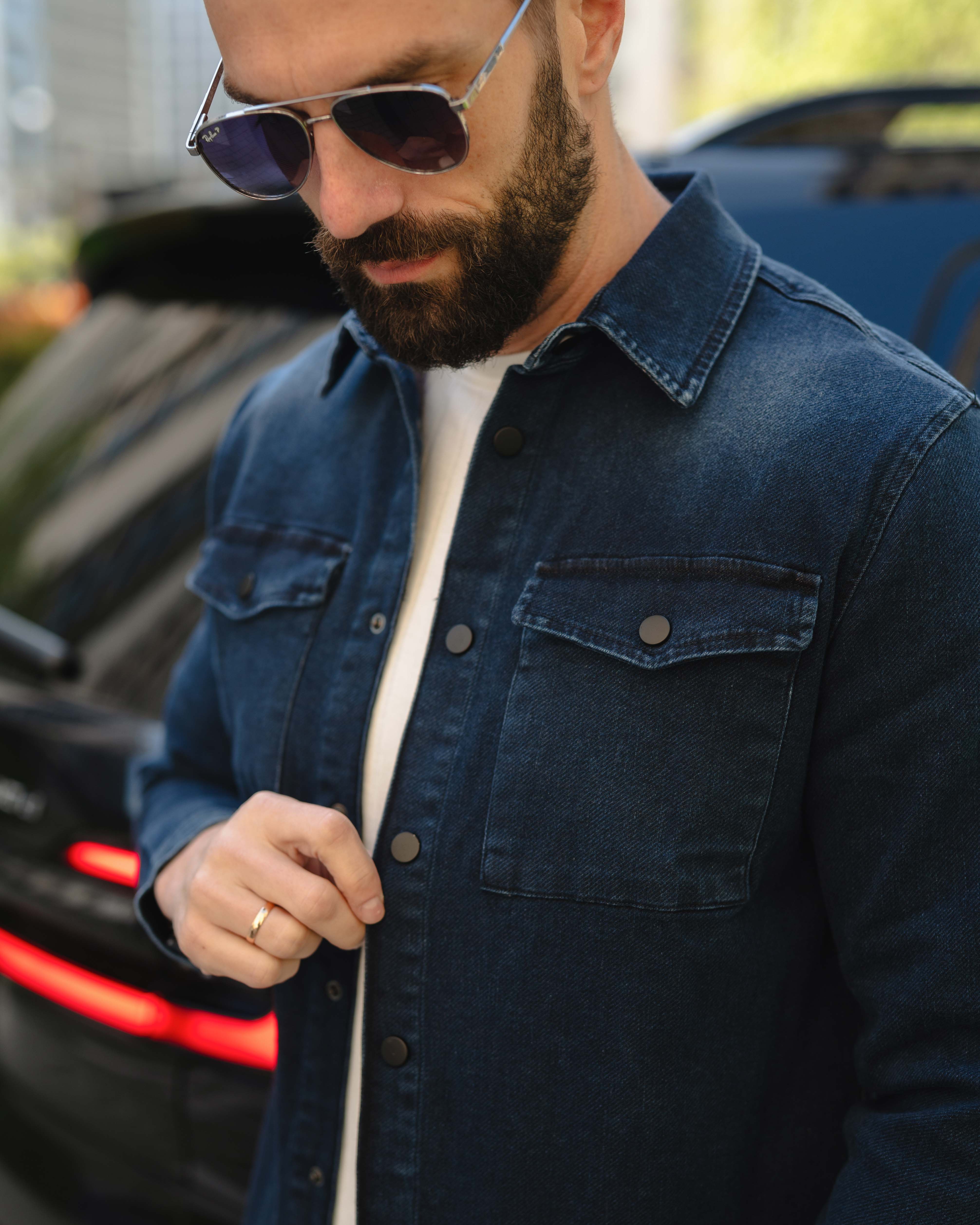 LAZARE™ TEXAS OVERSHIRT - OCEAN NIGHT