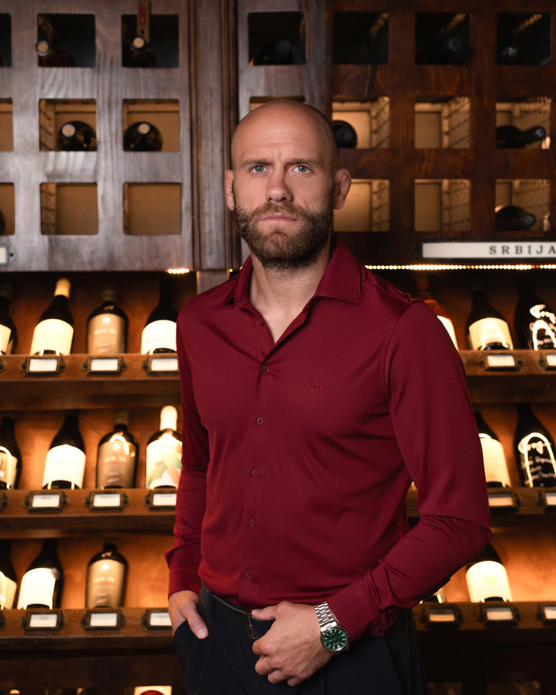 LAZARE™ ULTRAFLEX KOŠULJA - CABERNET