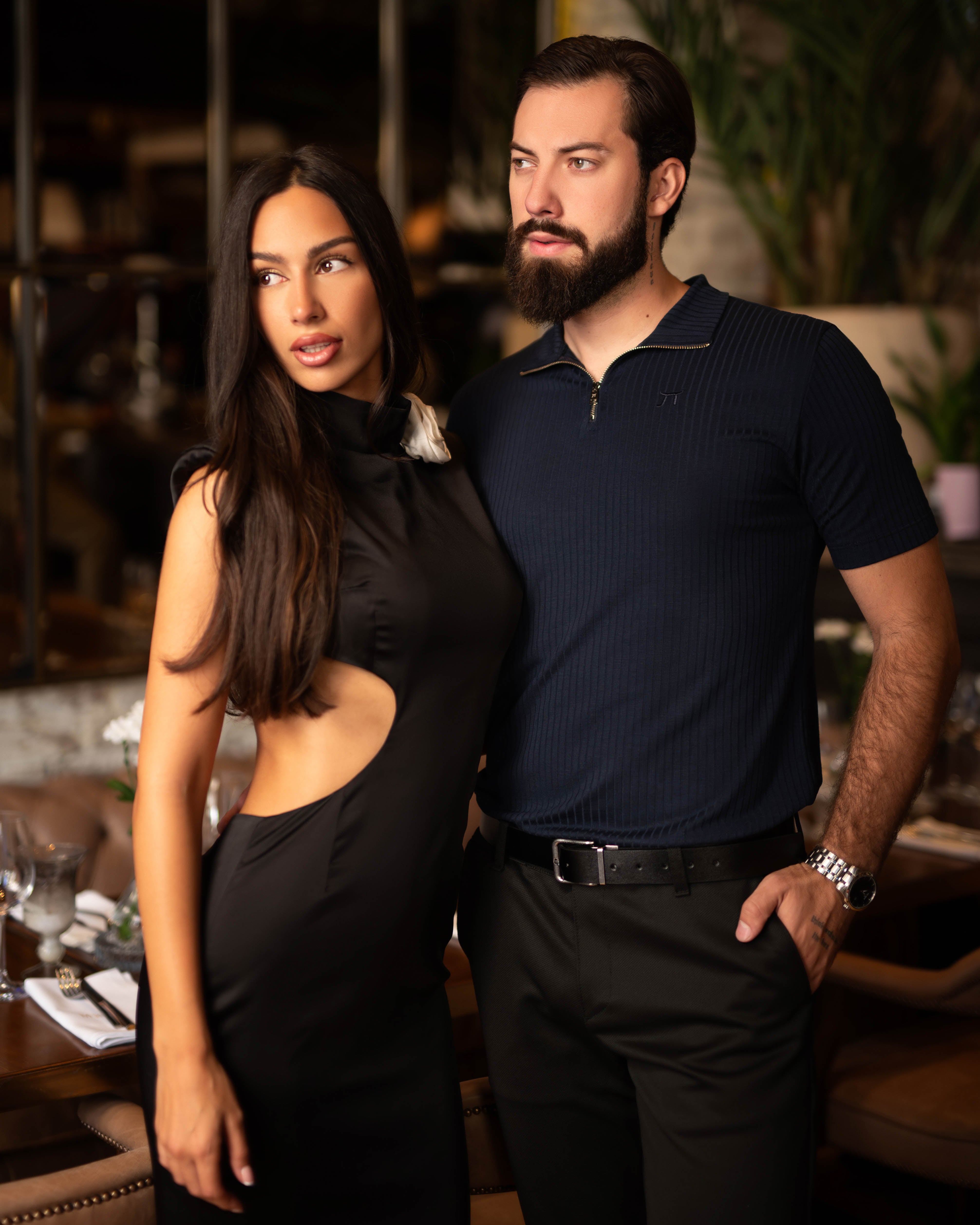 LAZARE™ APOLLO LINES ROLLZIP T-SHIRT - OCEAN NIGHT