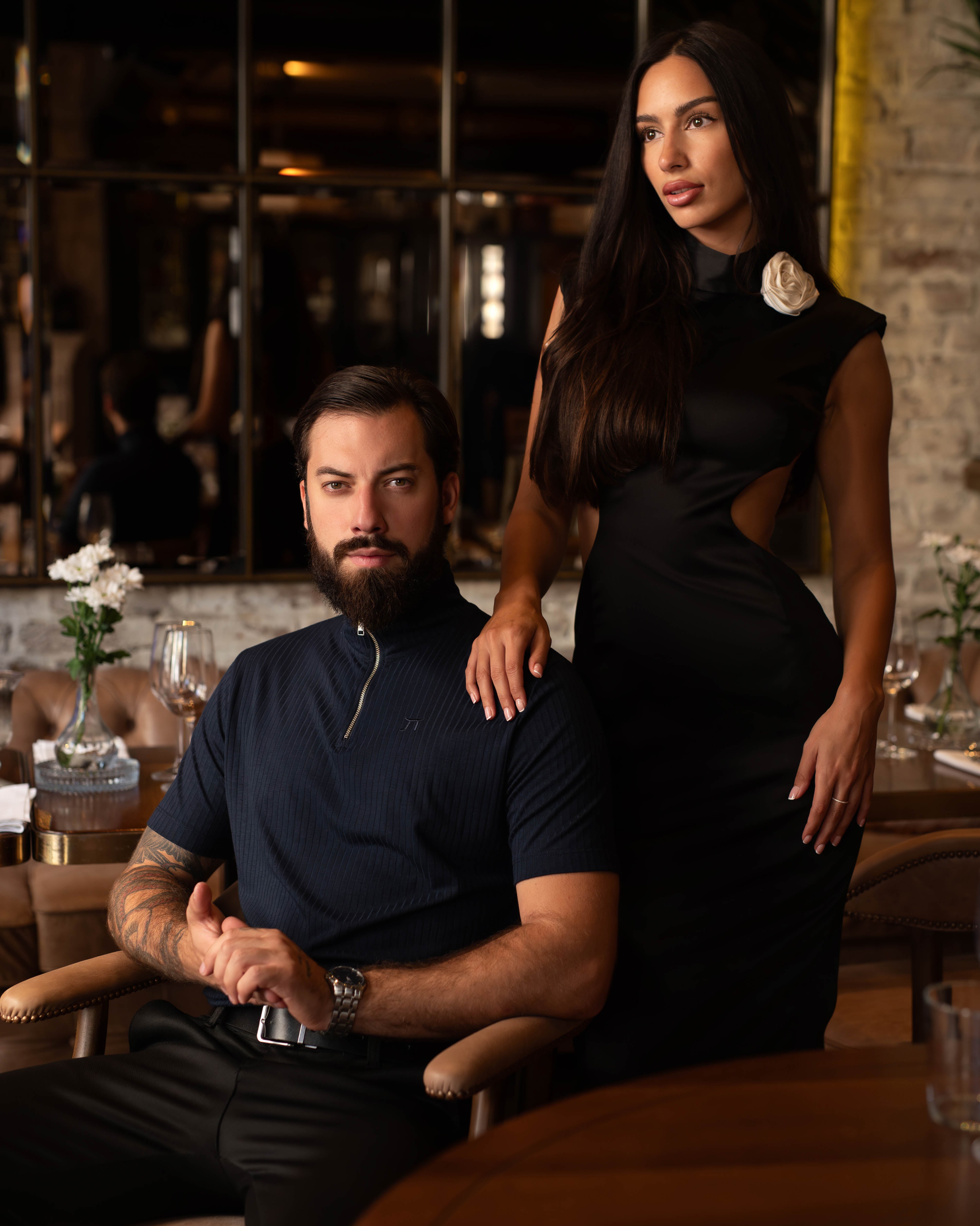 LAZARE™ APOLLO LINES ROLLZIP T-SHIRT - OCEAN NIGHT