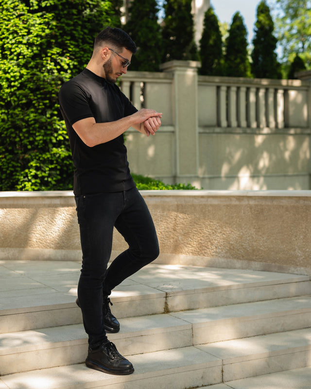 LAZARE™ CLASSIC JEANS - MAT BLACK