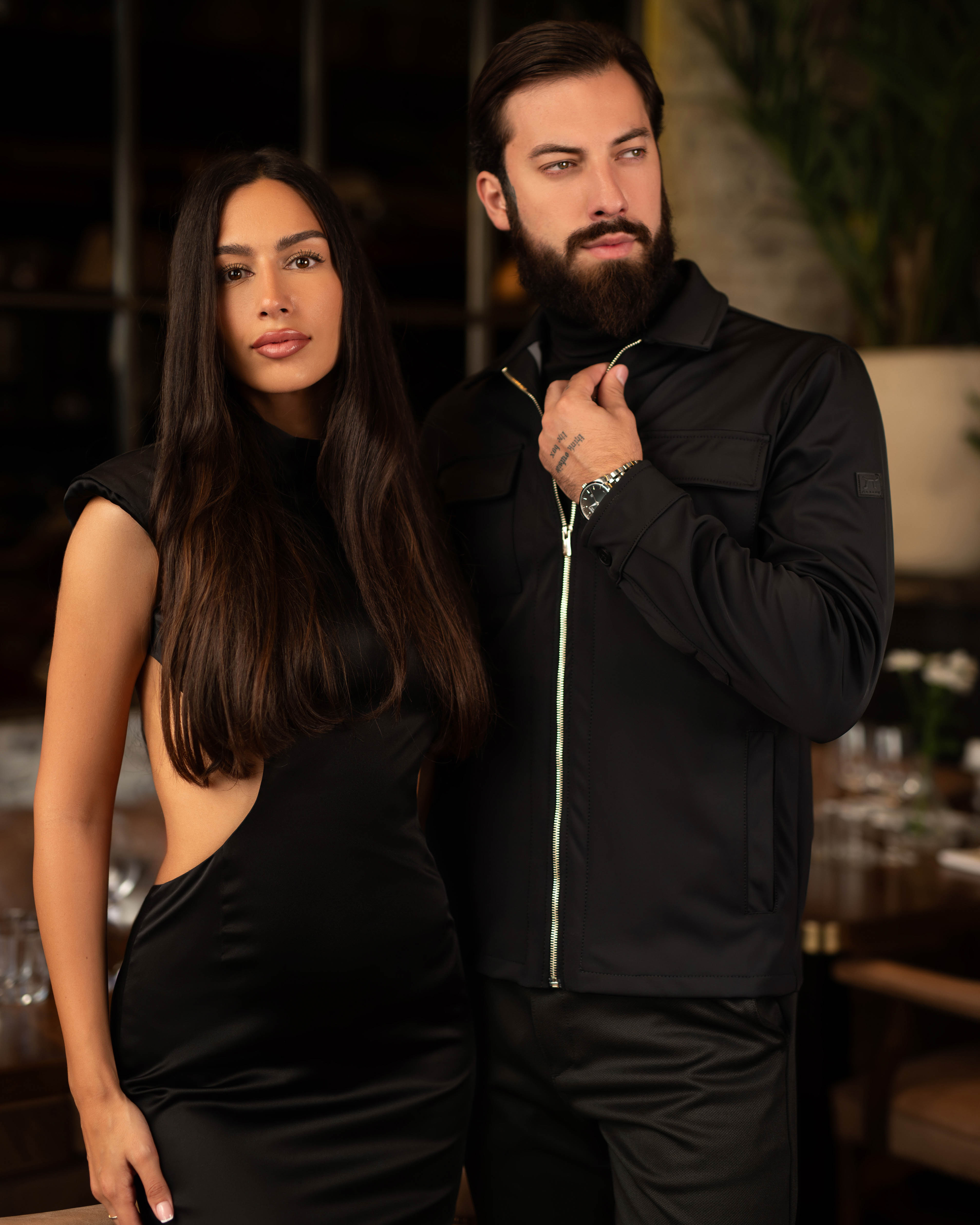 LAZARE™ COMANDANTE JACKET - DARK BLACK