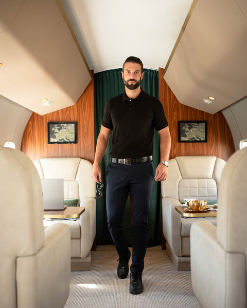 LAZARE™ EXECUTIVE FIT PANTS - OCEAN NIGHT
